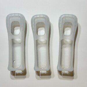 3 Clear Nintendo Wii Controller Rubber Silicone Cover Grip Sleeves